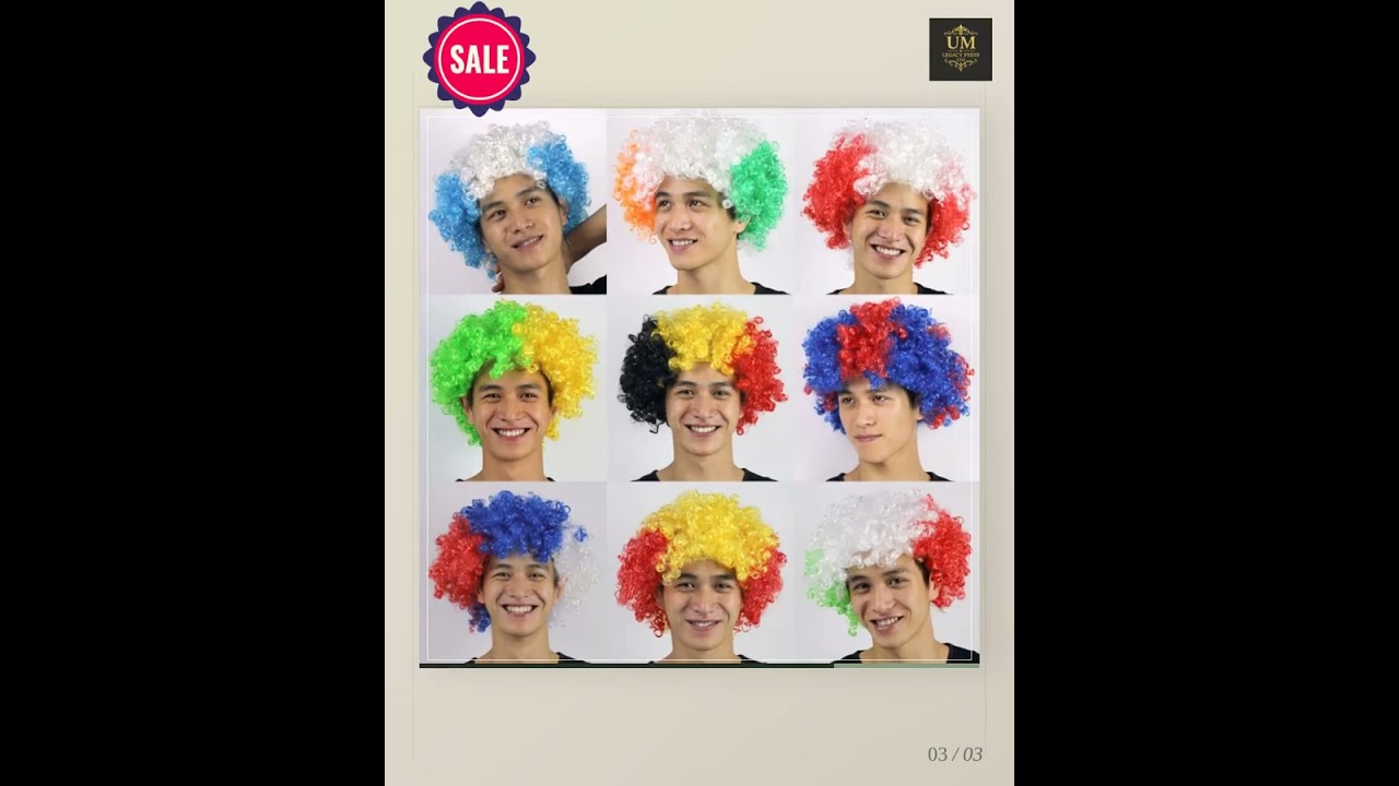 European Cup World Cup Flag Color Wig for Parties 1 maxresdefault 101