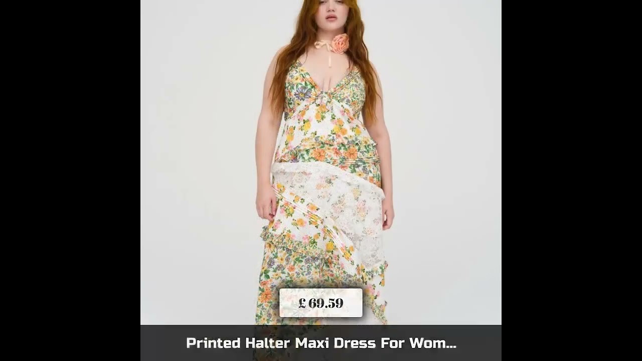 Transform your summer wardrobe with our stunning Printed Halter Maxi Dress for Women! Priced at… 1 maxresdefault 115
