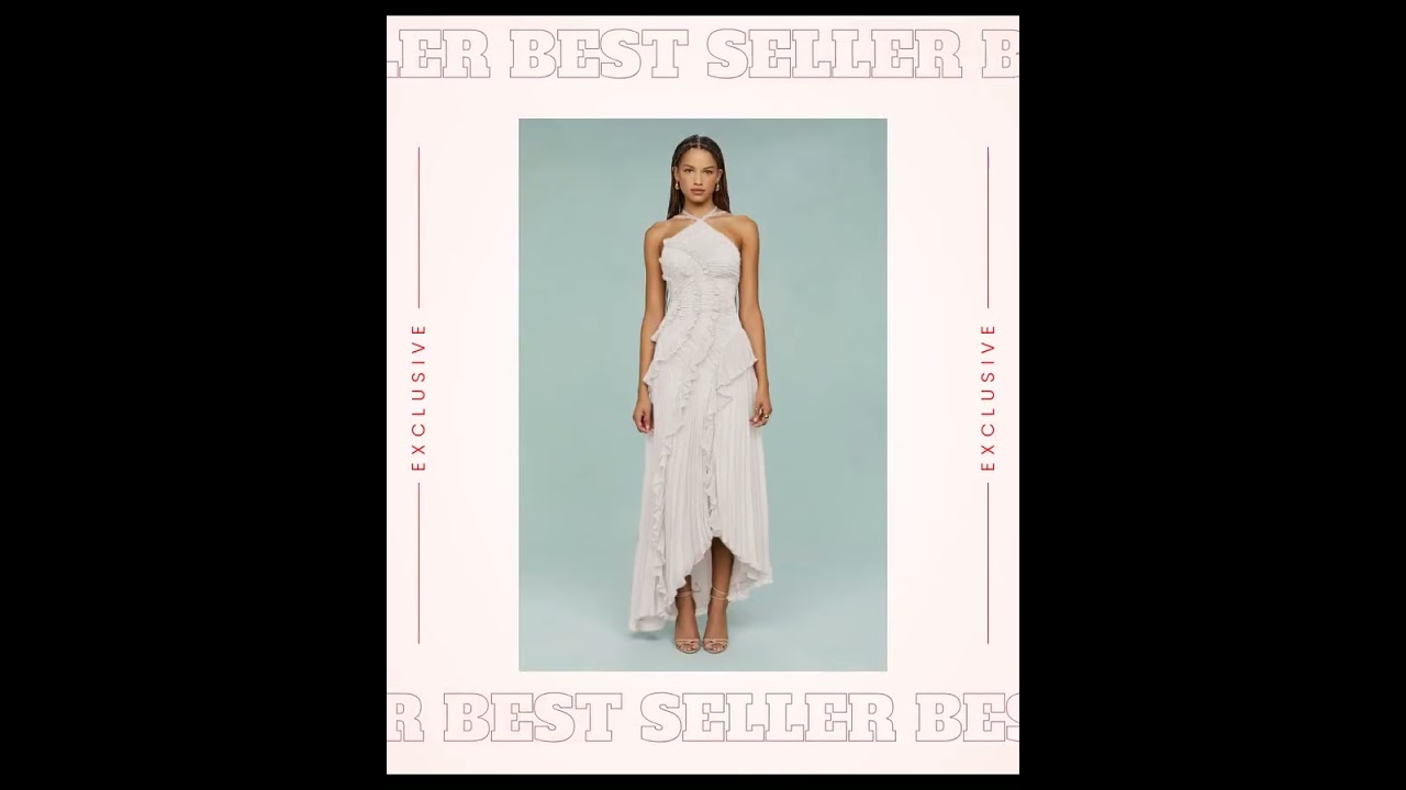 Elevate your wardrobe with the Ruffled Pleated Hem Dress, now available for just £95.15. This… 1 maxresdefault 141