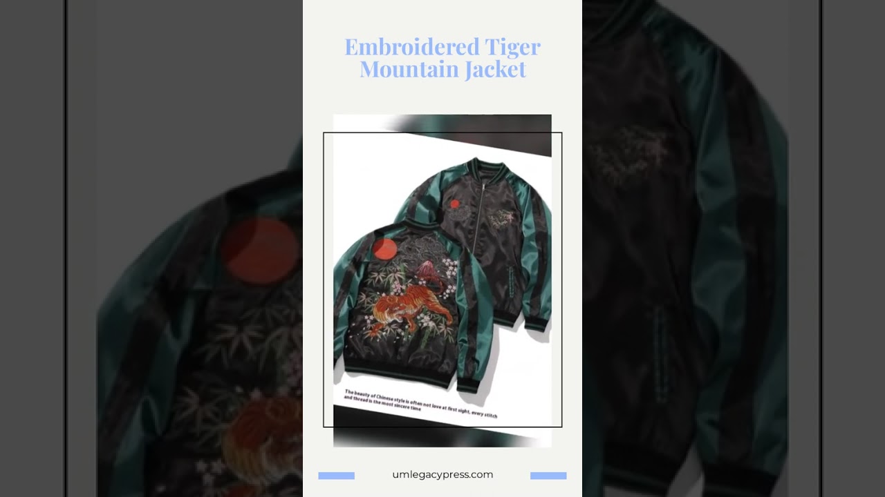 Unleash your wild side with the Embroidered Tiger Mountain Jacket! Crafted for ultimate comfort… 1 maxresdefault 197