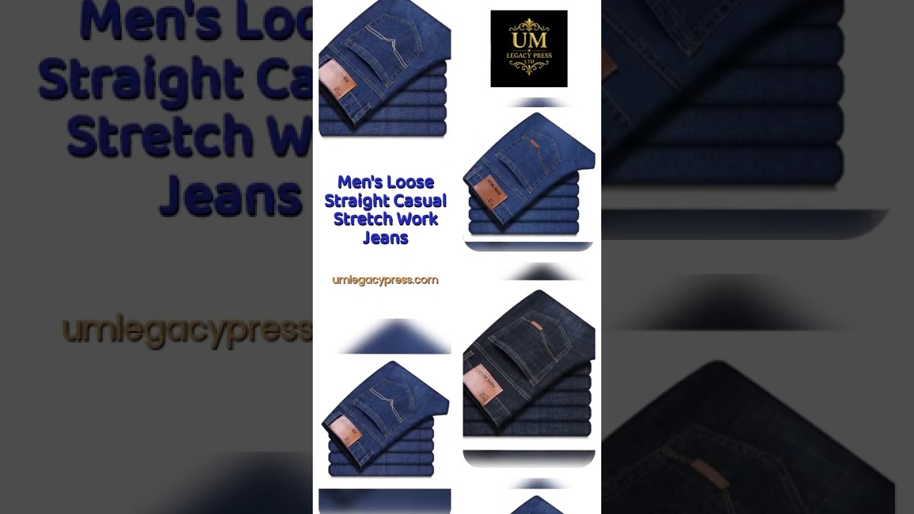 Unparalleled comfort and style awaits with our Men's Loose Straight Casual Stretch Work Jeans.… 1 maxresdefault 343