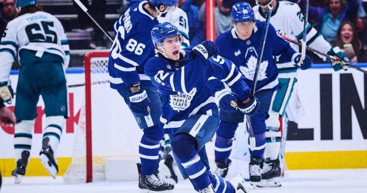 McKenna scores winner, Maple Leafs top Sharks 1 29aebf1a852070d76b0359379fd937c74c98ec4202ae29bcd4ff4cb20cc95ecb