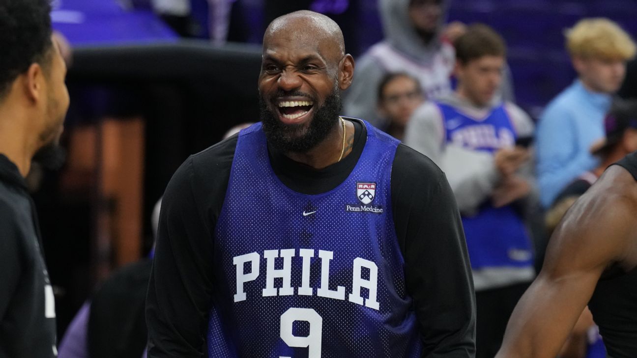 Five scenes from LeBron's first Sixers training camp: meetings, group chats and 'the vision' 1 5b38a5b17e8fe5c03361a9334ad9244f62c9d445e785e90de61ac8133865981a