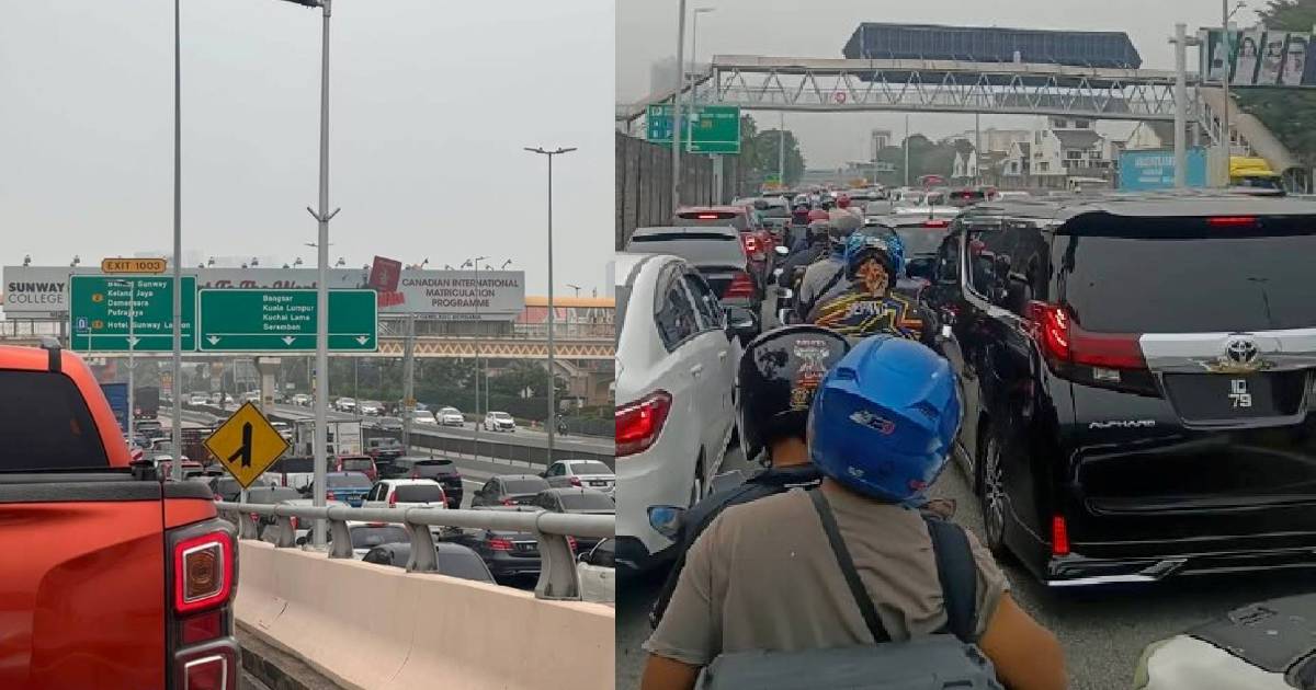 Motorists, motorcyclists caught in unusual Bandar Sunway traffic congestion 1 5f378441ec993f88d763da3c3e419bae753c3eeadcdee1e970f788398b273052