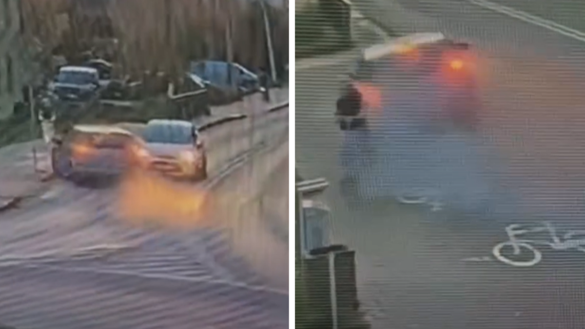 Cudem ominął dziecko, spadł z wiaduktu. Policja pokazała wstrząsające nagranie 1 6ad3f47060dac521fdaf23e8d974eb38245529d84c628934d95dc2e13e62b617