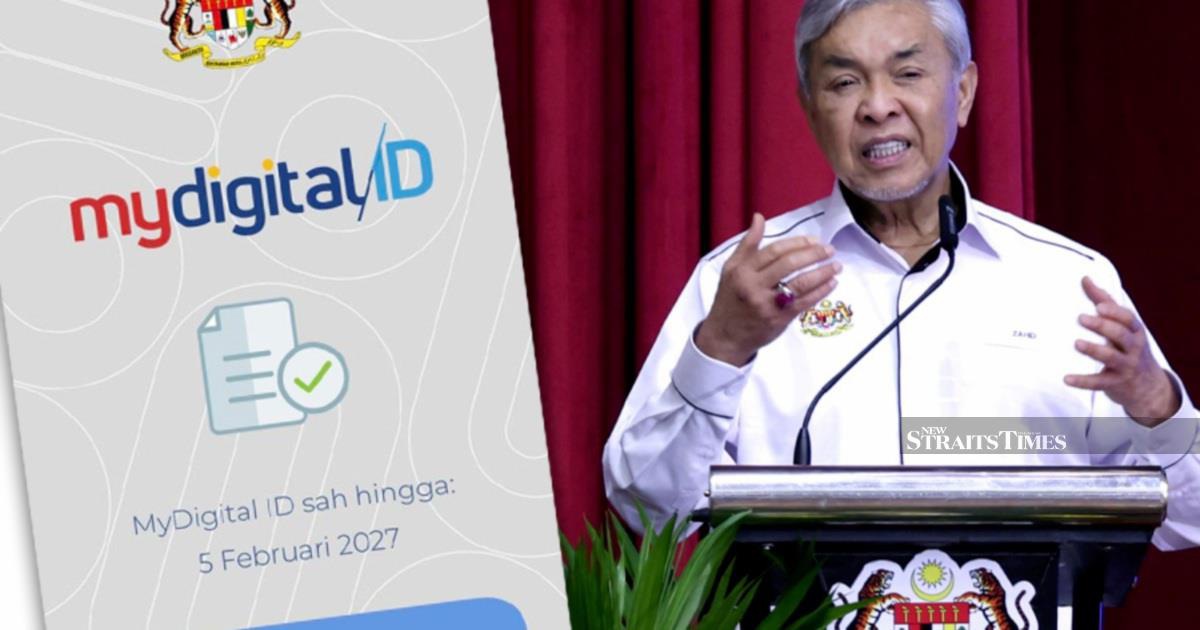 Zahid: MyDigital ID registrations reach 14.2 million 1 79162bbb359b818a2b9eecabbd1f4e8a3916a41fe37db1856432c7149a0d7a6a