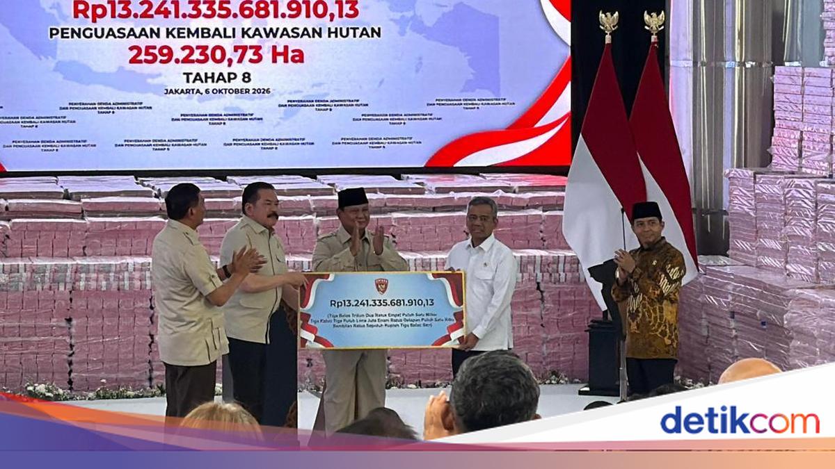 Prabowo Saksikan Penyerahan Uang Rp 13,24 T Hasil Penertiban Kawasan Hutan 1 b5b5edd8bce4aa202305b2be6eb64db0fbeb17ef90bd0678309dfef4efd67535