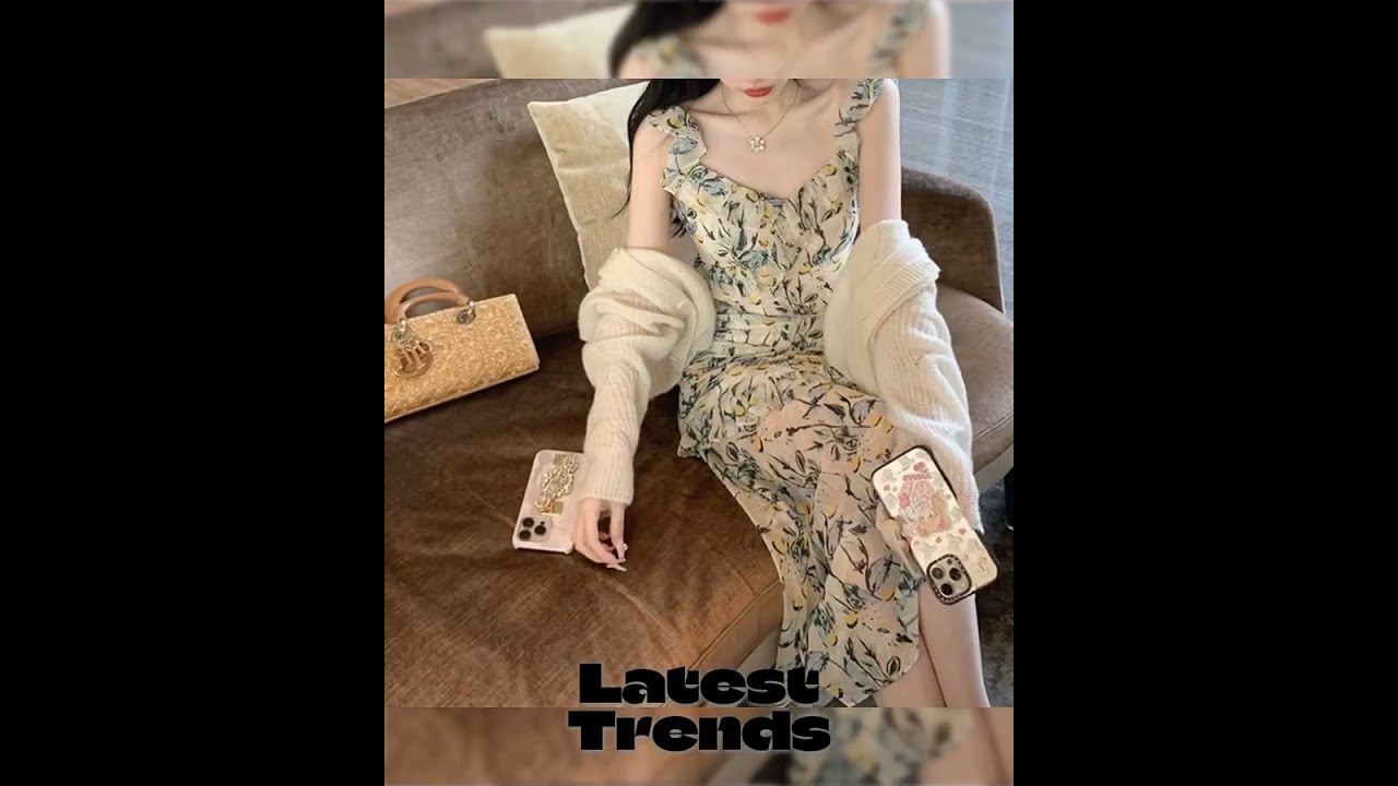 Comfort meets elegance in the Summer Mid Length Printed Chiffon Dress. Designed with lightweight… 1 maxresdefault 137