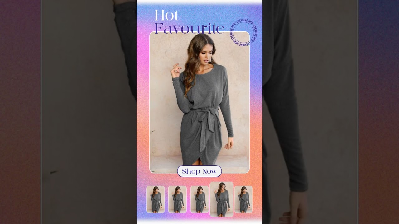Elevate your wardrobe with effortless style! Our Loose-Fit Long Sleeve Irregular Dress is the… 1 maxresdefault 247