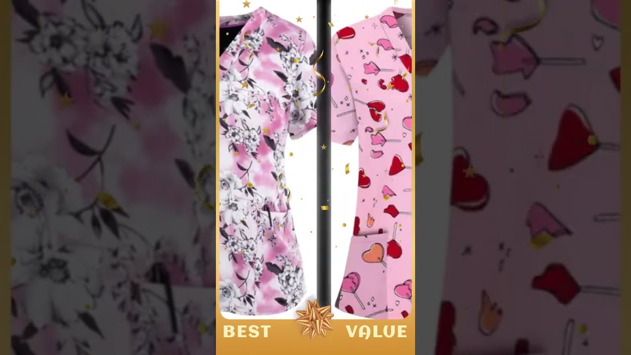 Printed Loose Casual Women's Nurses' Uniform 1 maxresdefault 274