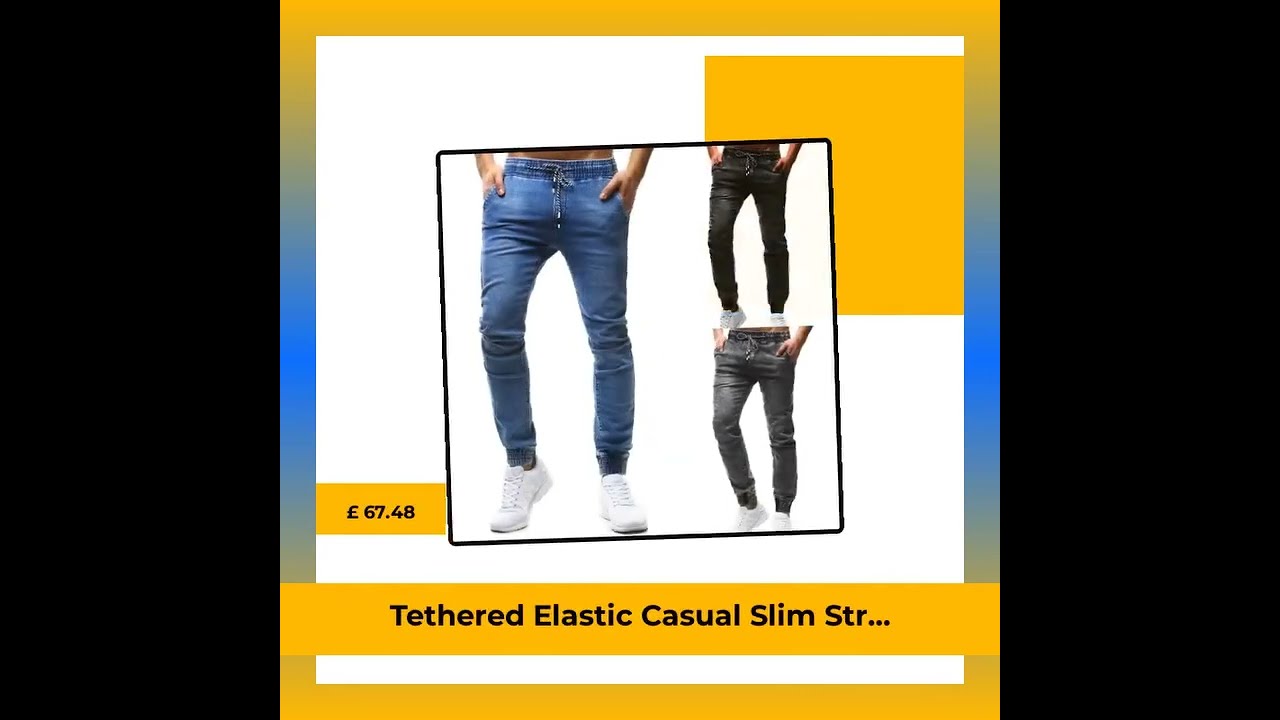 Ready to elevate your casual game? Introducing our Tethered Elastic Casual Slim Stretch Men's… 1 maxresdefault 408
