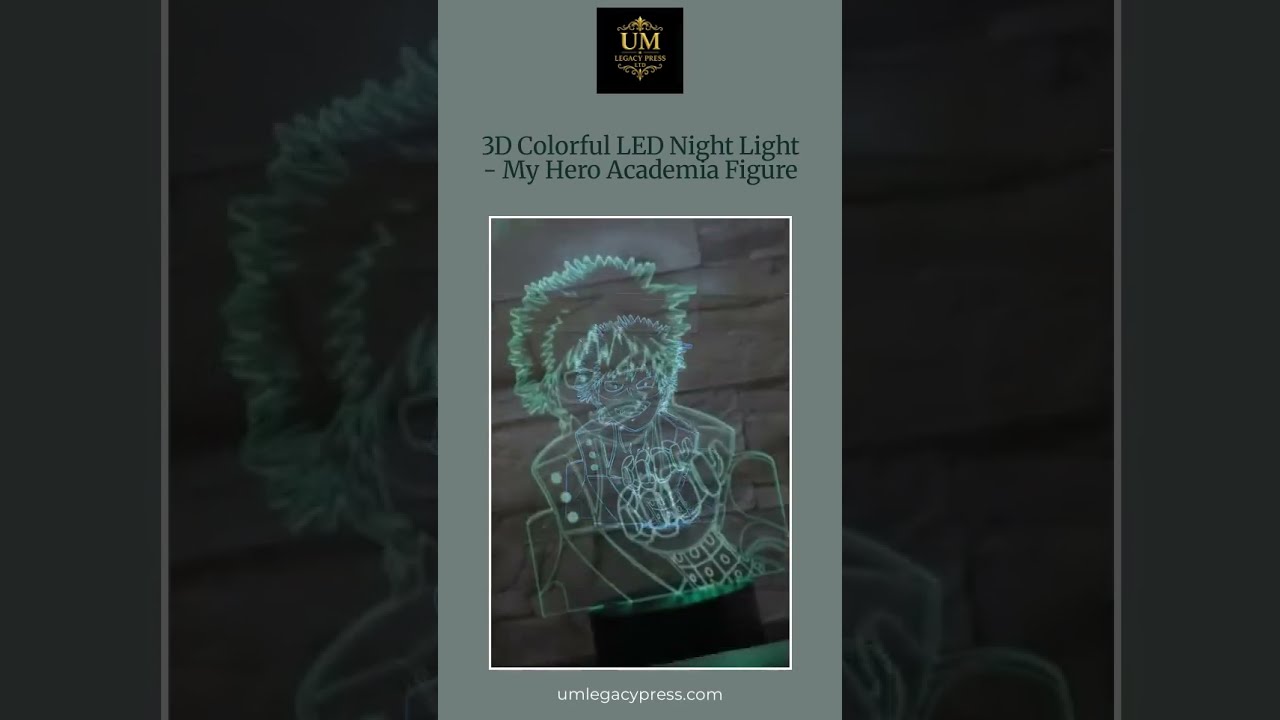 Light up your nights with style! Our 3D Colorful LED Night Light - My Hero Academia Figure is not… 1 maxresdefault 815